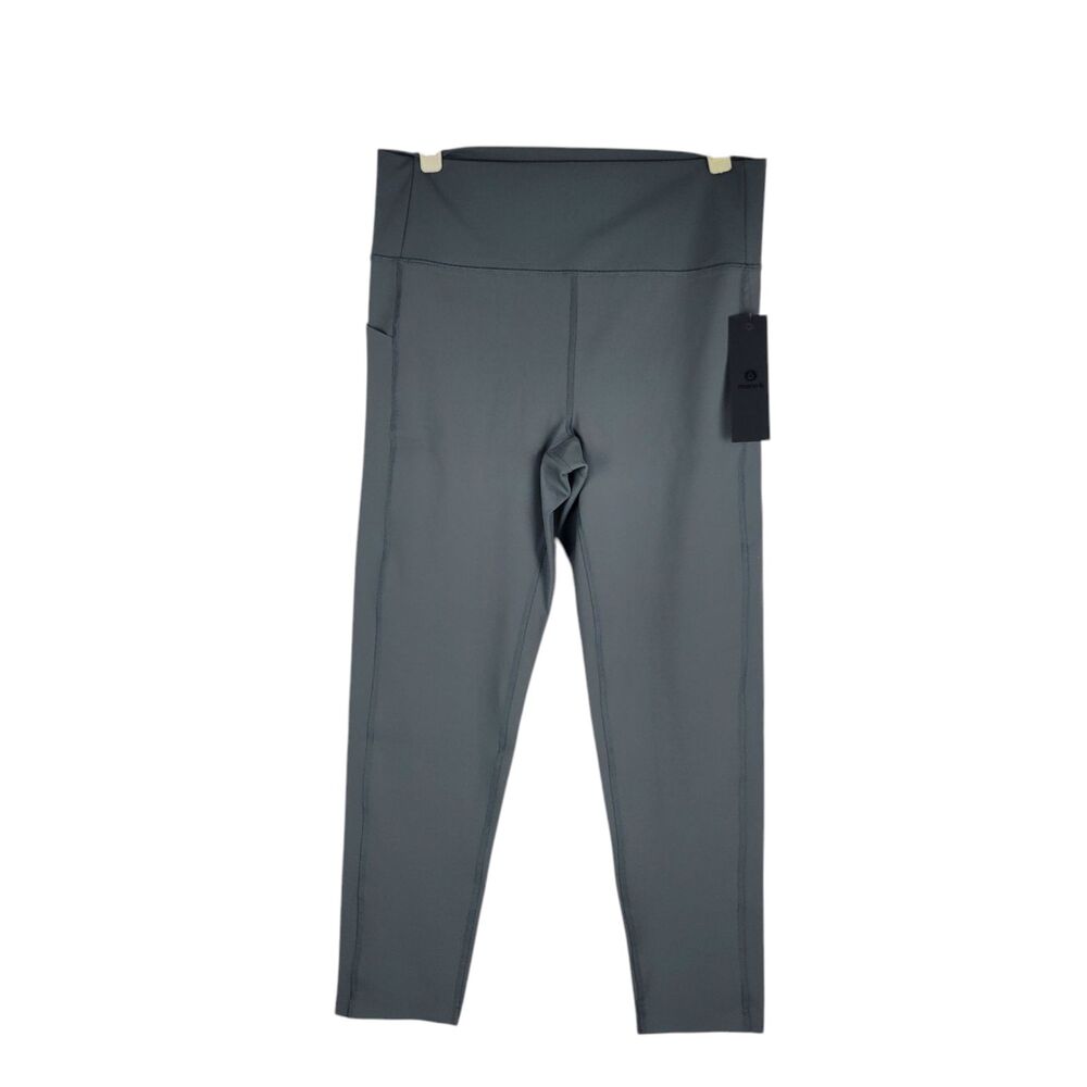 Mono B Pants Style APH2713-P High Waist Leggings Women's size XL Gray NWT